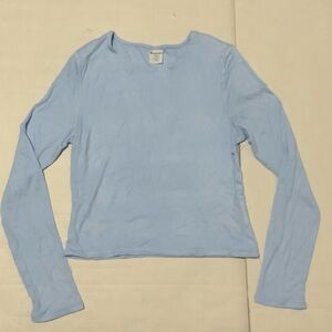NWOT Women's No Boundaries Sky Blue Long Sleeve Top
